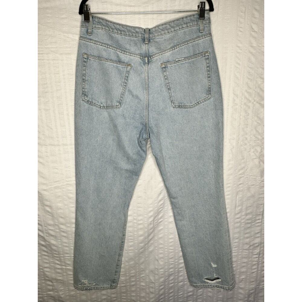 Lovers And Friends Jeans Women 30 Blue Reece High Rise Rigid Slim Straight Denim - Picture 7 of 15